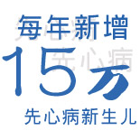 每年先心病患儿新增约15~20万例